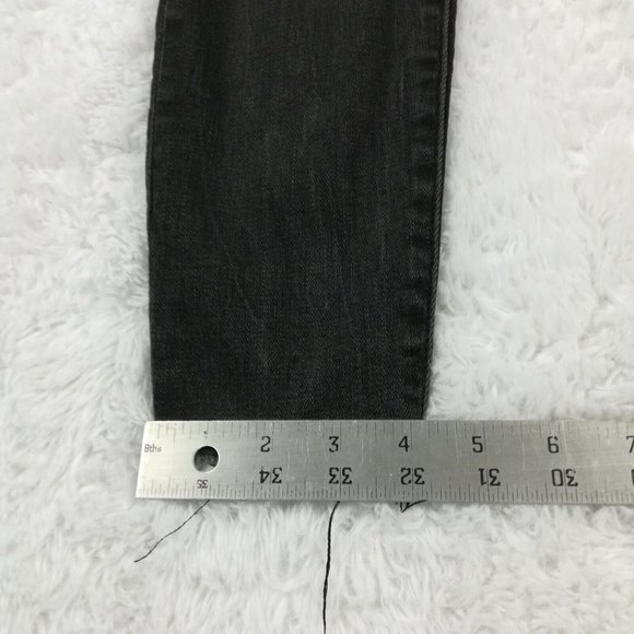 Kut From the Kloth Womens Jeans Connie Skinny Ankle Denim Black Wash Raw Hem 0 - Picture 9 of 11